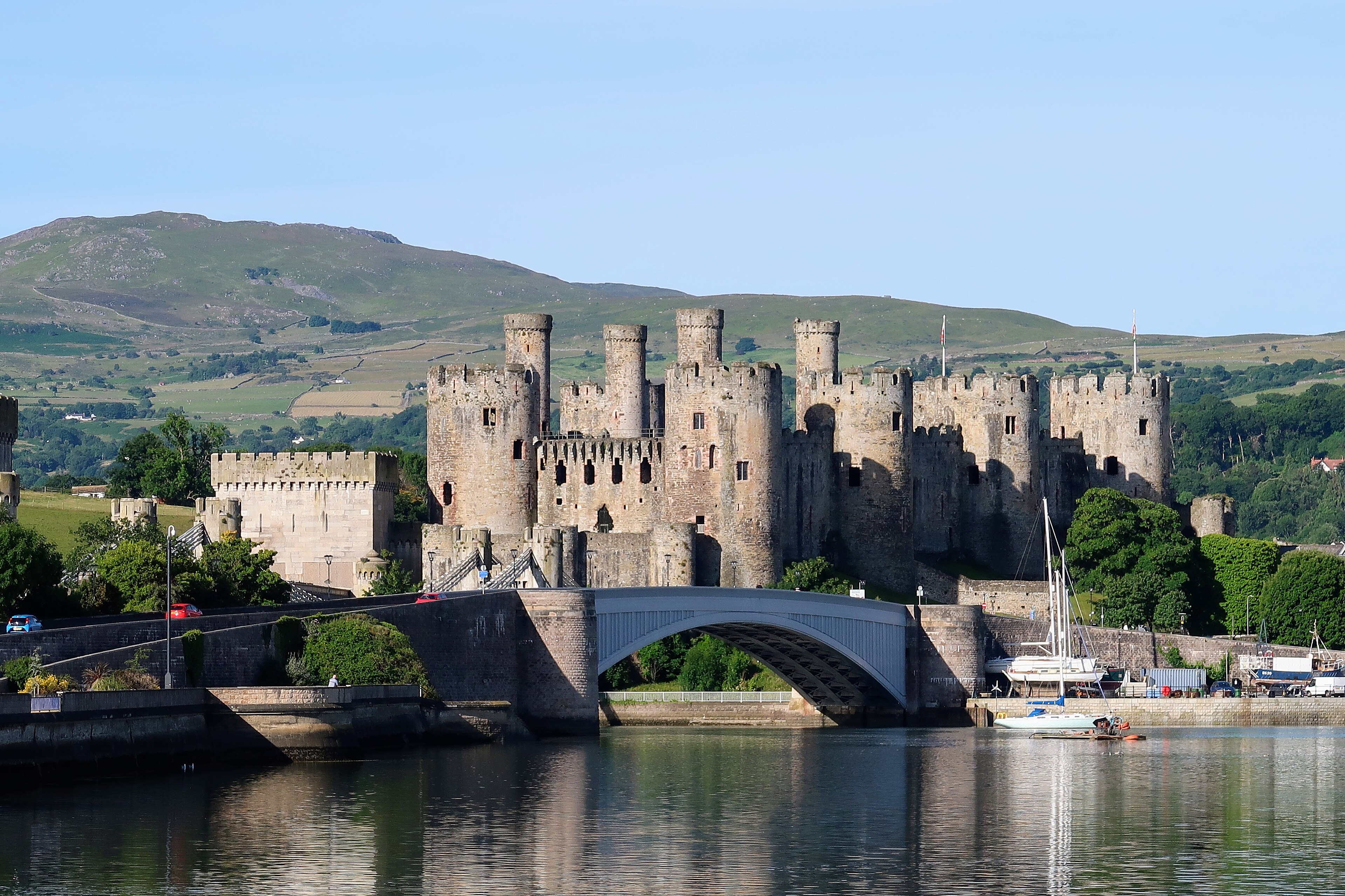 Conwy Castle — the UNESCO World Heritage medieval town on the estuary