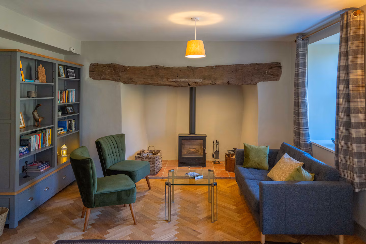 The Farmhouse lounge, evening light